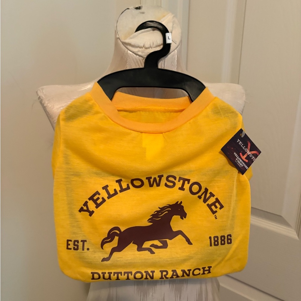 Yellowstone Dutton Ranch Yellow Dog Shirt size L net